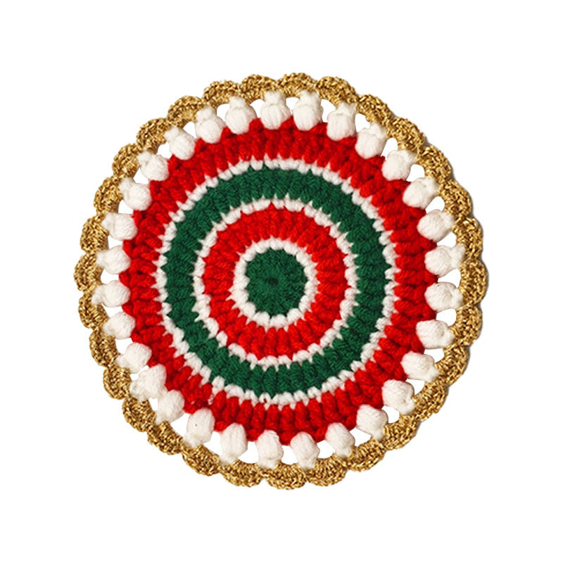 Tapis de coupe de Noël de sous-verre résistant à la chaleur