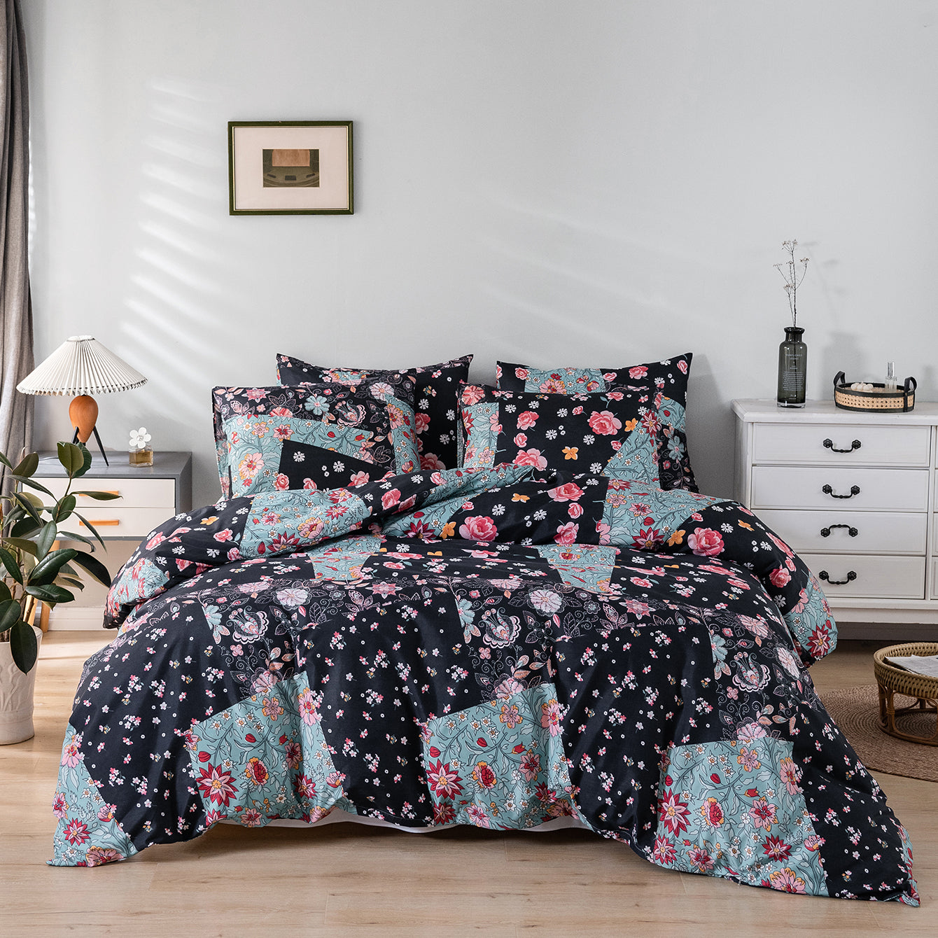 Accueil Textiles Literie Transfrontalière Exclusive Colorée Géométrique Marbré imprimé