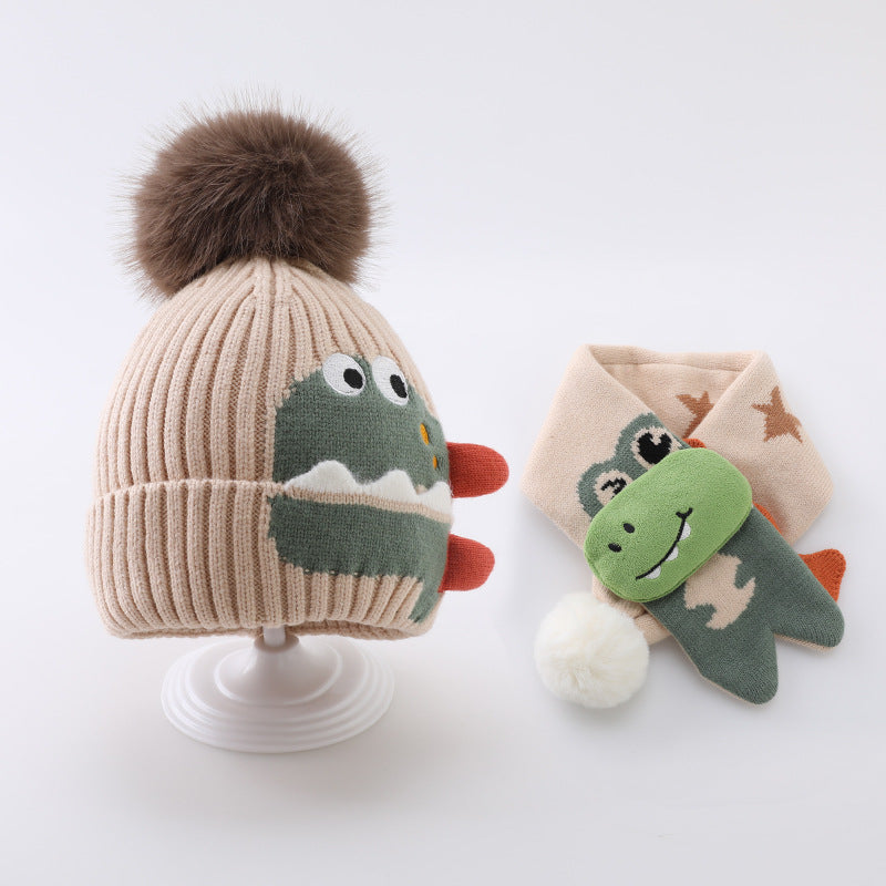 Chapeau d'enfants Chapeau écharpe en laine bébé