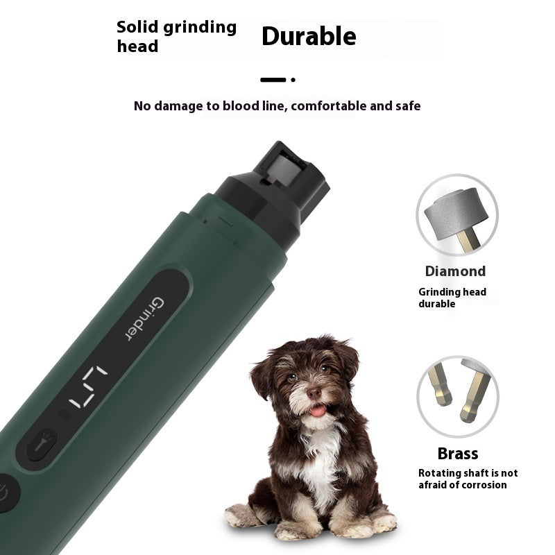 Grindeuse à ongles de chien Électrique Trimmers à ongles de chat Rechargeable Grinders à ongles de chat Wit Super silencieux