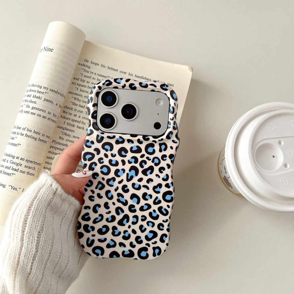 Bloc de couleur personnalisé Leopard Étui de film pour téléphone imprimé