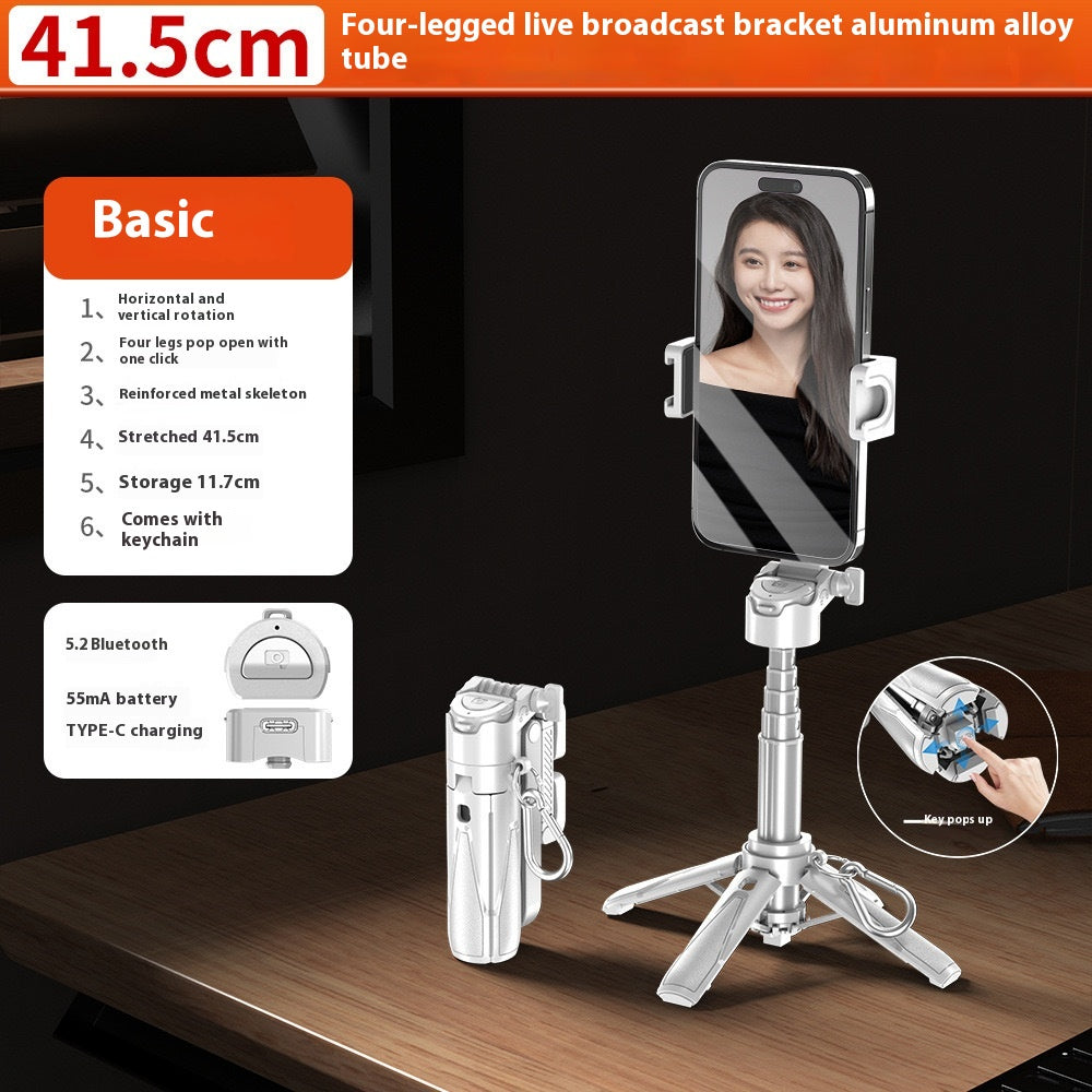 Multifonctionnel Mini Selfie Stick Bracket intégré