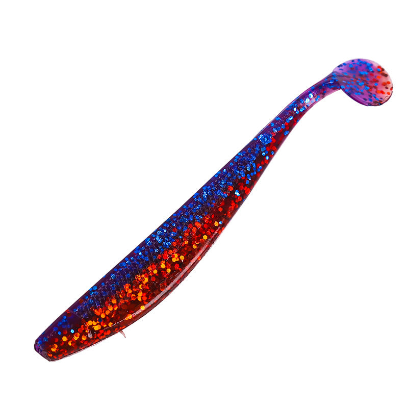 T-tail bicolore Bionic doux Lure avec l'odeur de poisson