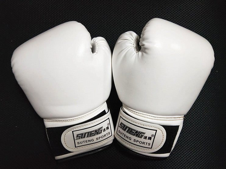 Suteng Pearlescent Gants de boxe pour enfants de couleur solide Gants de boxe Sac à sable Gants de boxe