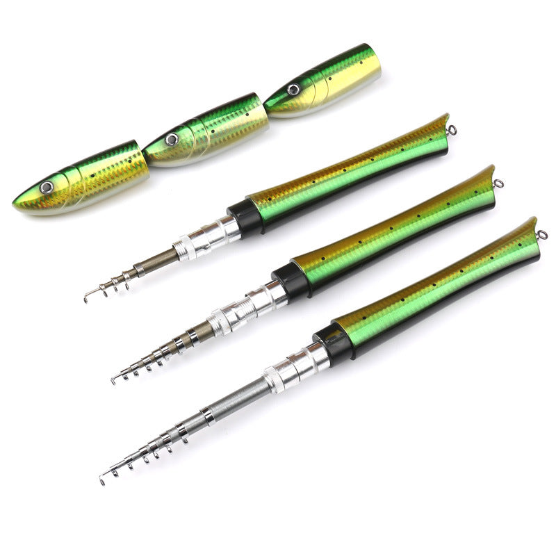 Luya Ice Fishing Rock Pen de pêche Rod