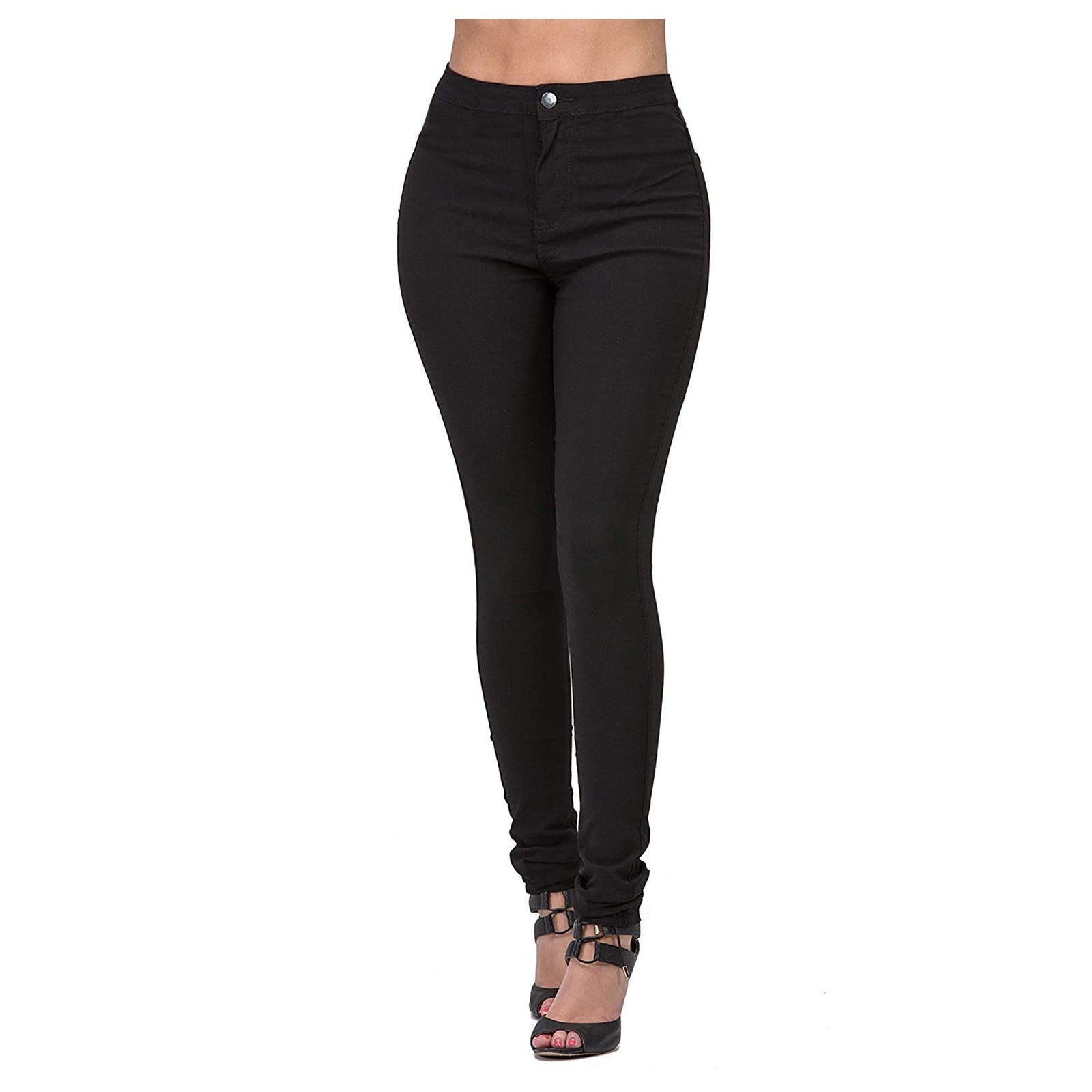 Pantalon en denim multicolore pour un look raffiné