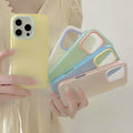 Simple Jelly Solid Color Étui téléphonique tout compris