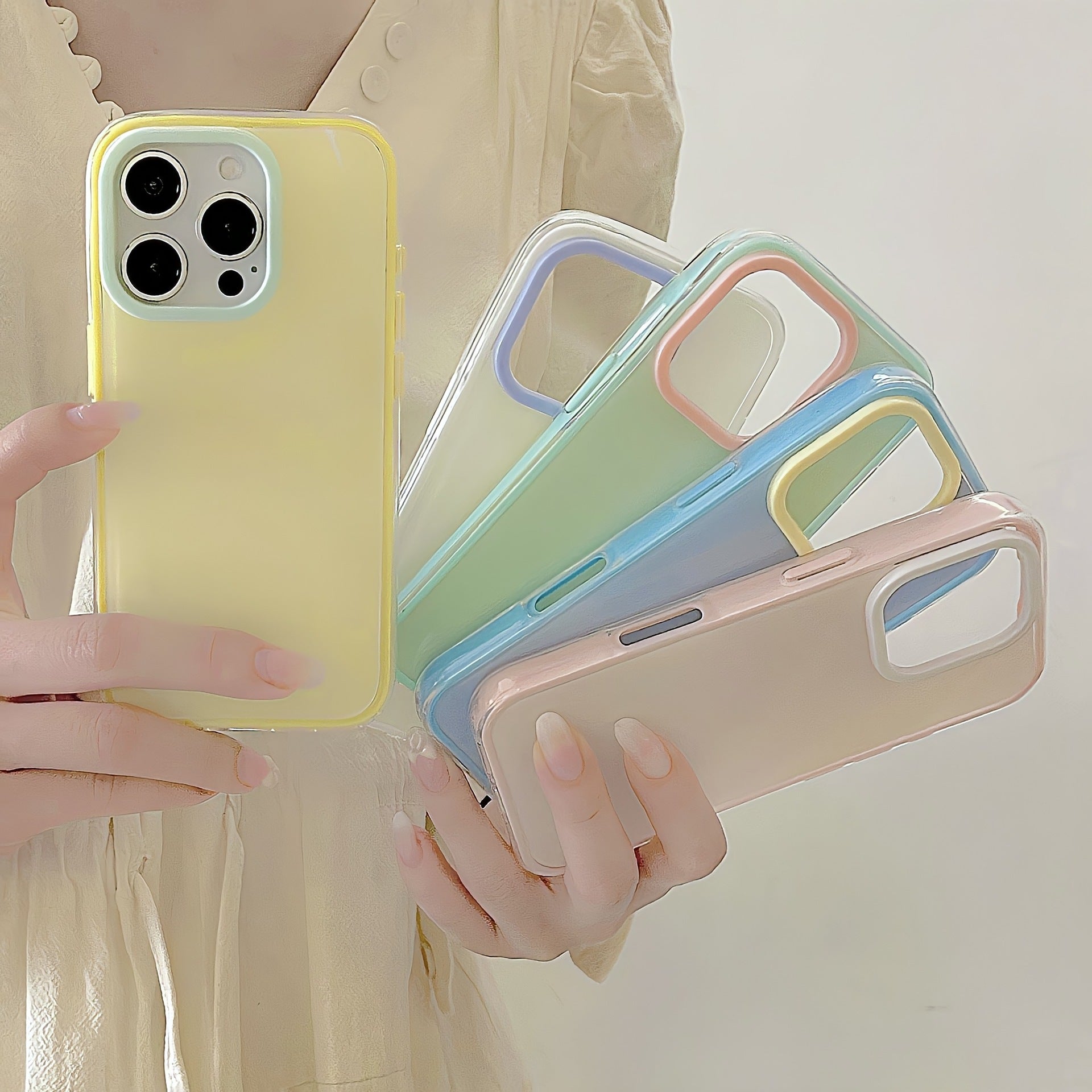 Simple Jelly Solid Color Étui téléphonique tout compris