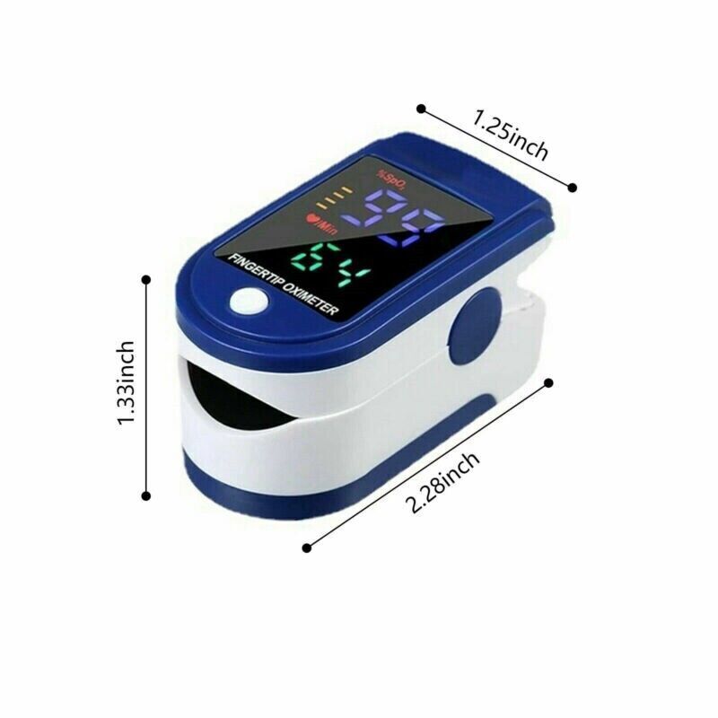 Doigt Oximètre Blood Oxygen Saturation Meter SpO2 Heart Rate Monitor UK