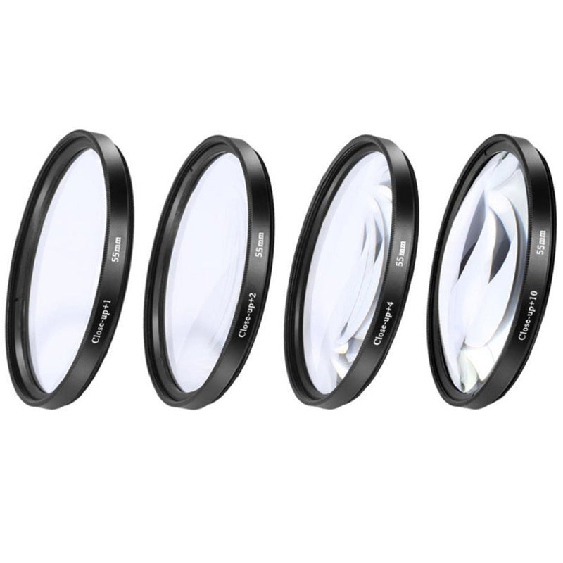 Close-up Lens Four-piece Set Close-S Sharp Tool with Nylon Bag