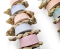 Parrot Supplément de calcium Bite Grinding Stone Bite String Paille de maïs Jouet de musc