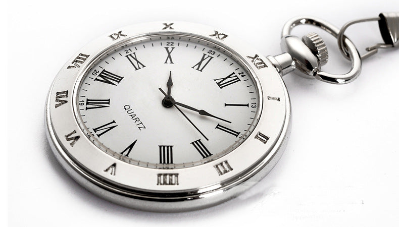 Montre de poche en argent rétro personnalisée