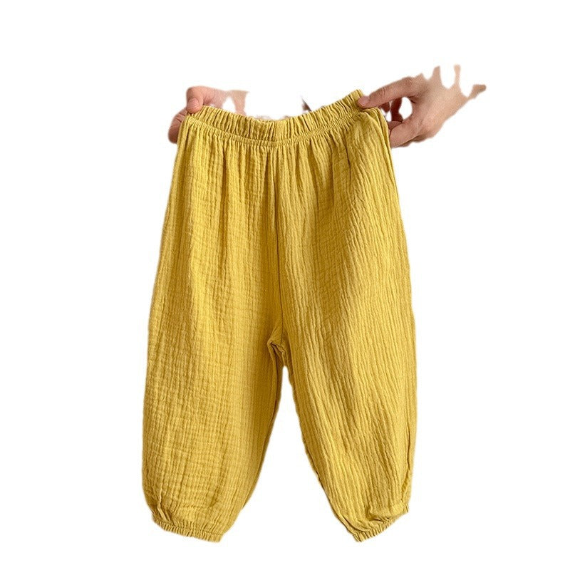 Pantalon pyjama pour filles en coton mince