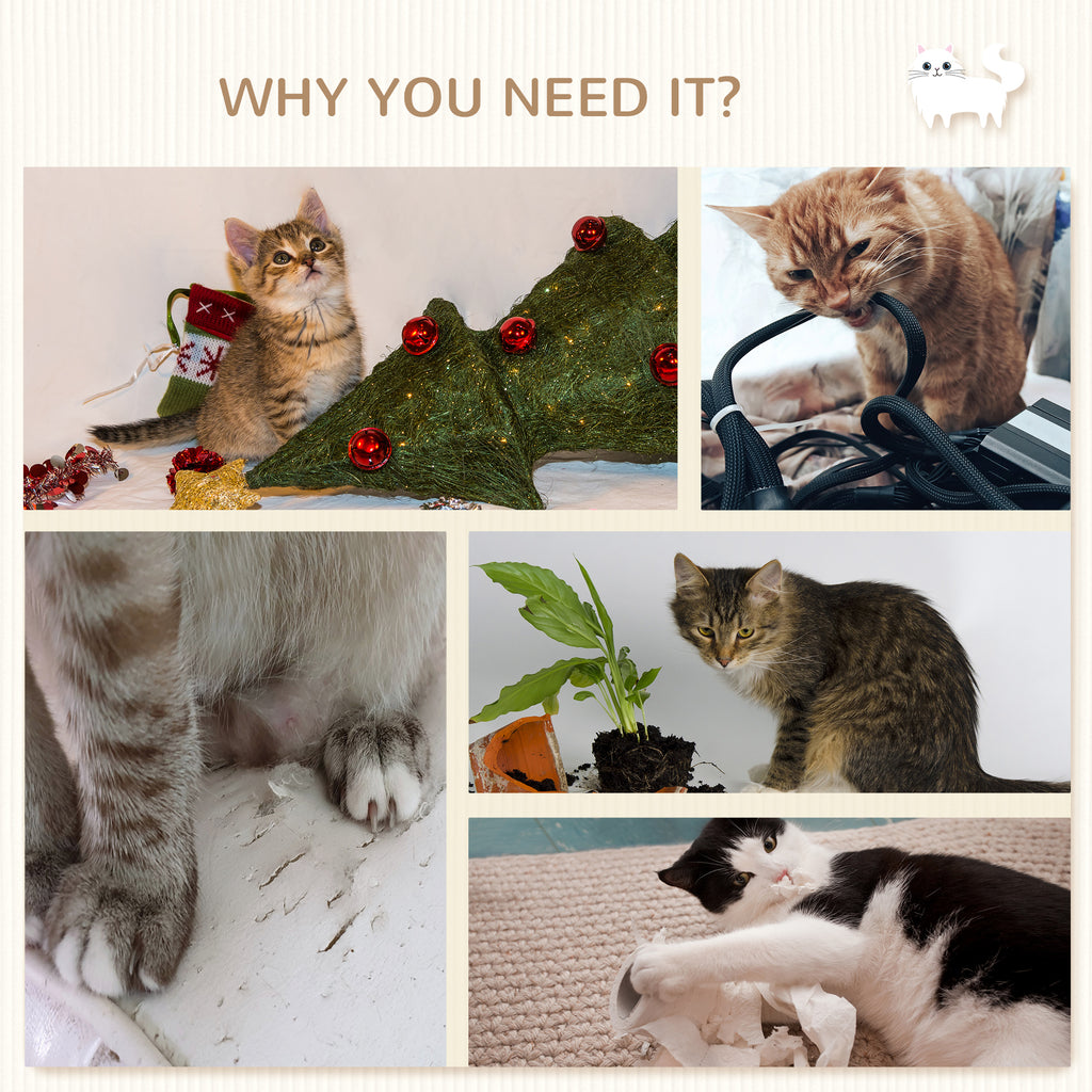 Étagère pour chats de 4 pièces avec poste à gratter