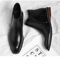 Bottes en cuir court Retro haut de gamme pour hommes