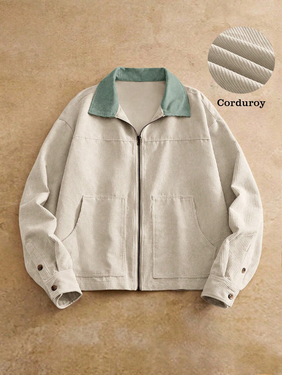Veste casual modèle Lapel vintage style américain