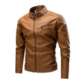Printemps et automne Casual vêtements en cuir pour hommes couture moto rétro mode cuir