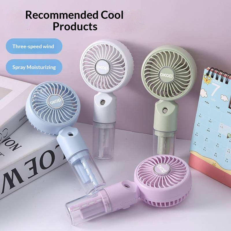 KP-F31 Eventail à main pour malentendants Mini ventilateur USB portable pour les étudiants à l'extérieur