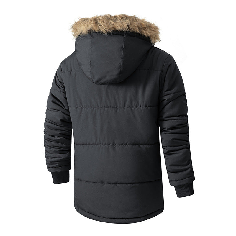 Manteau rembourré et isolé à capuchon