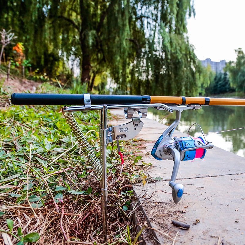 Angle de pêche Pole Tackle Bracket Anti-Rust Steel Bracket de pêche Porte-roquette Fish Tackle