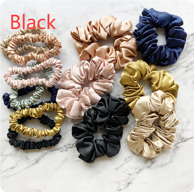 22mm High-end Heavyweight Silk Hair Tie design français sans couture