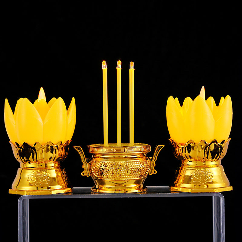Lotus lampe Led Simulation électronique encens tube bougie