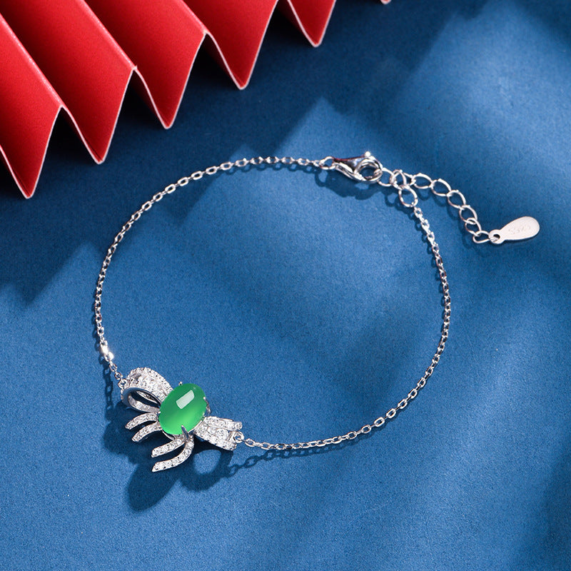 S925 Bracelet en argent sterling pour noeuds