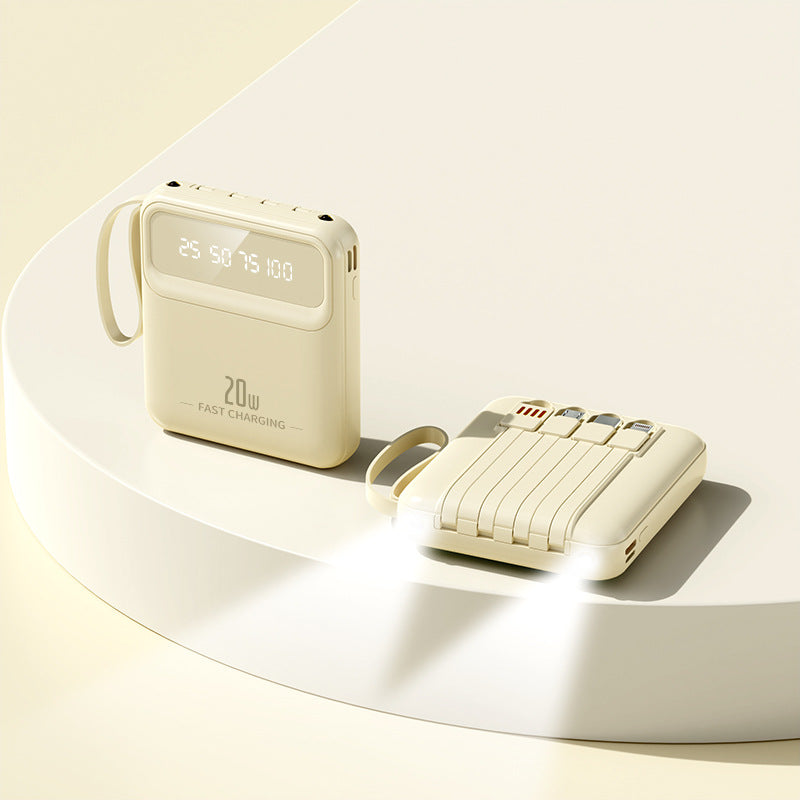 Mini avec câble Power Bank 20000 MA Portable