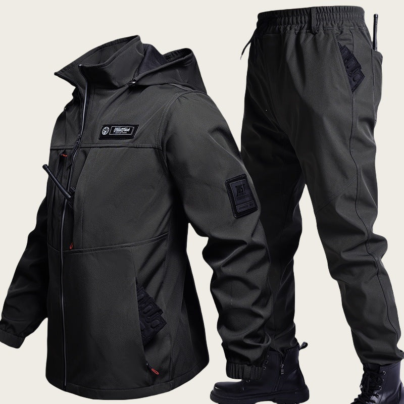 Ensemble de sports d'extérieur étanche pour hommes avec veste Hardshell