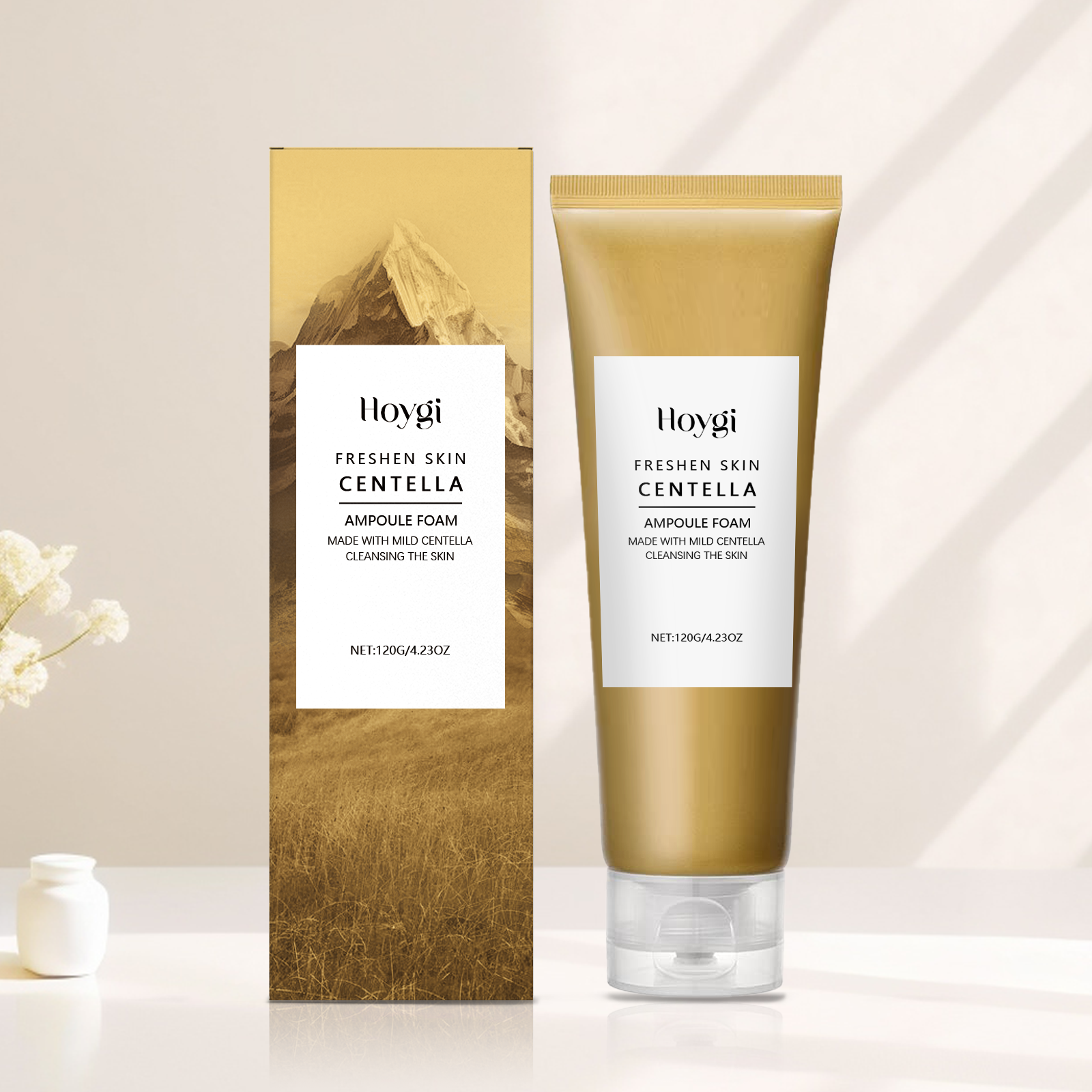 Lait nettoyant hydratant à l'herbe des neiges 120g-box
