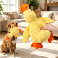 Jouet d'animal de compagnie de chasse en peluche jaune
