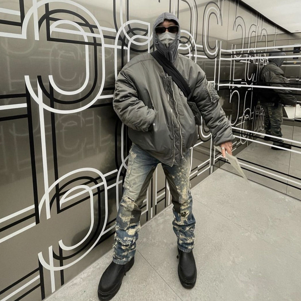 Veste Bomber de style américain, à la rue, en cuir mince, en couleur solide