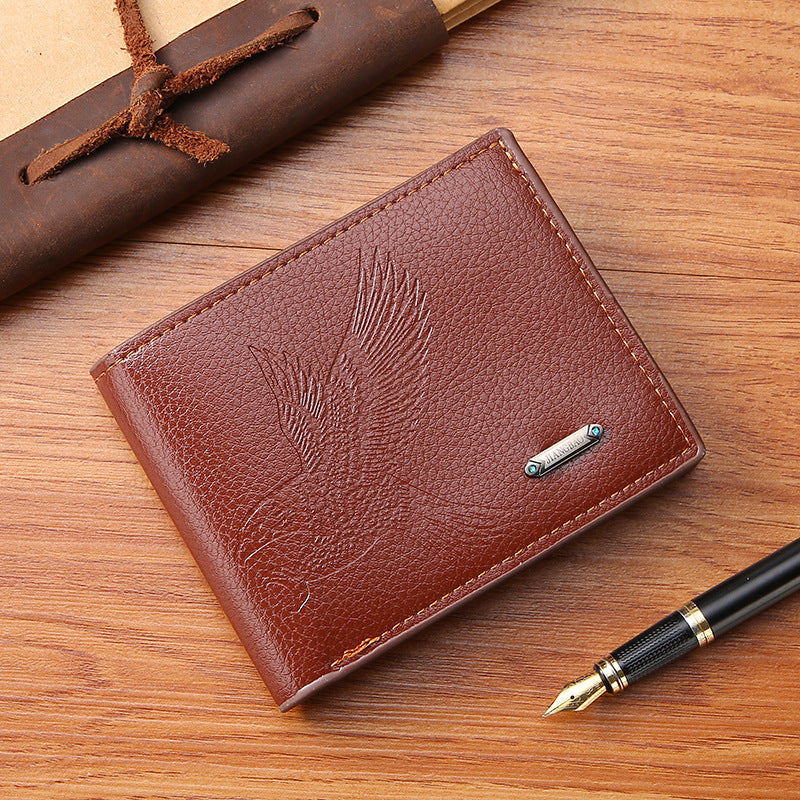 Business Casual Horizontal Mode Grande Capacité Portefeuille Homme