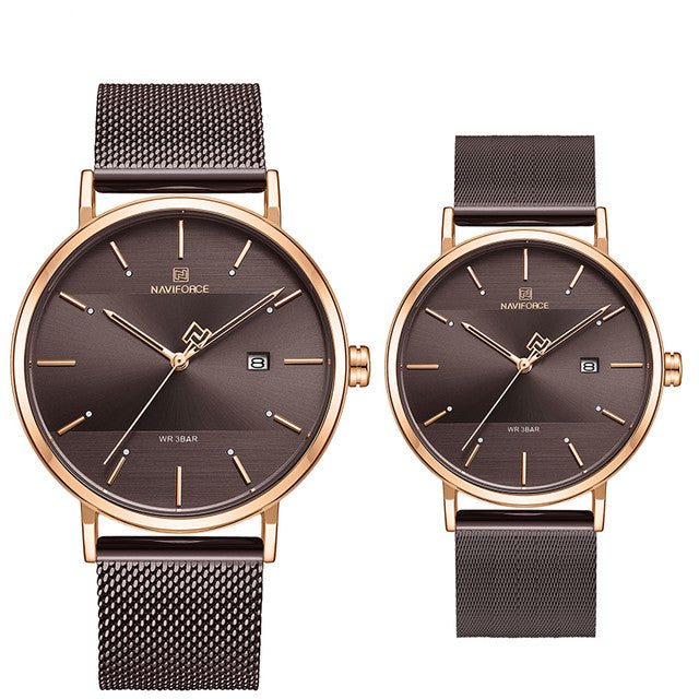Casual Mode Unisexe montre couple Quartz montre