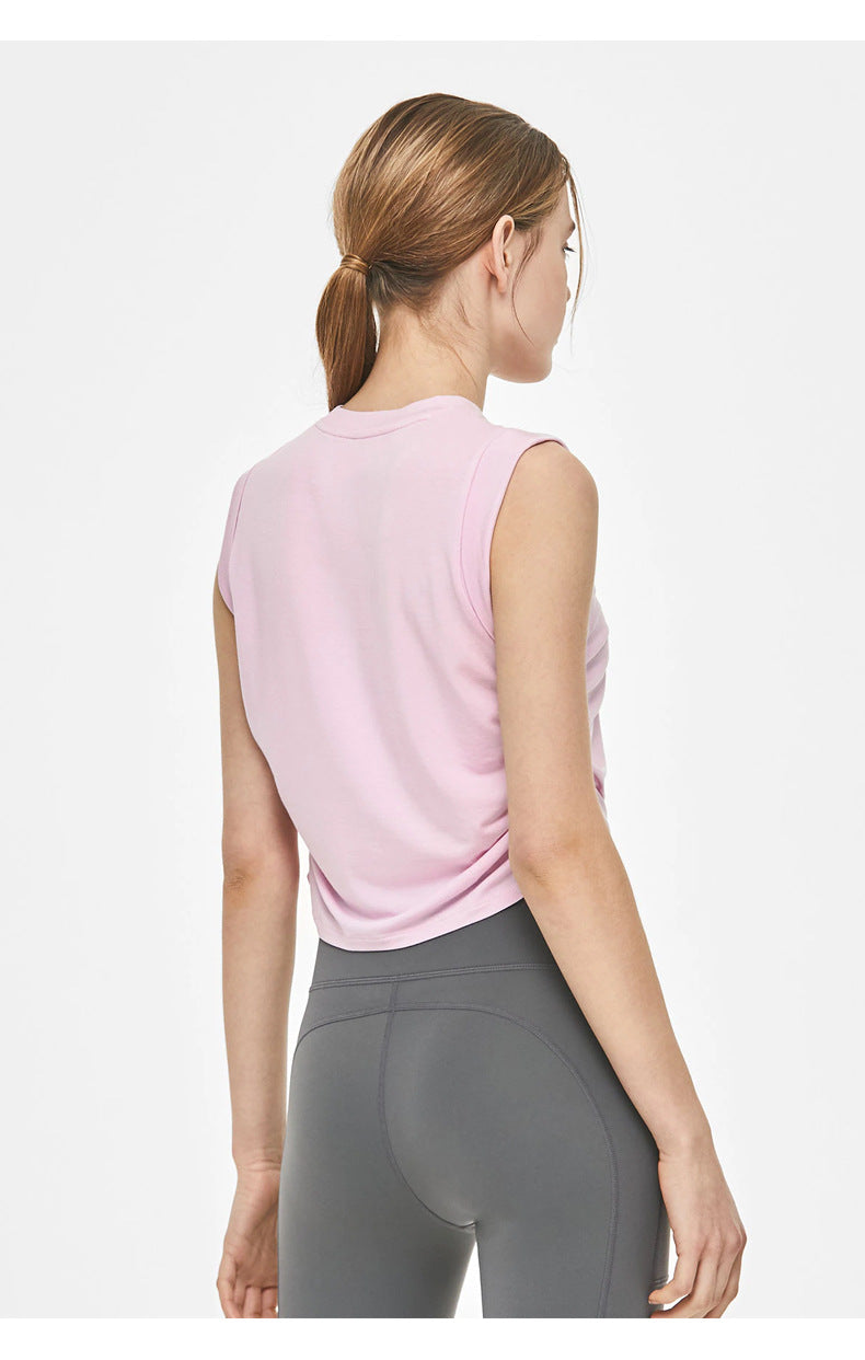 Été Femmes Sports Yoga Tank Top Nylon Fitness Yoga Top