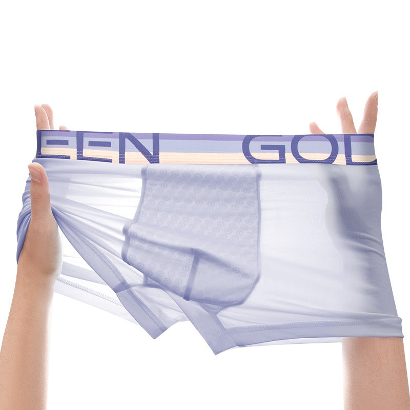 Hommes Cool confortable et respirant Ice-Silk Sous-vêtements pour l'été