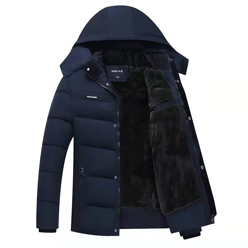 Manteau rembourré en polaire vieilli et moyen d'hiver