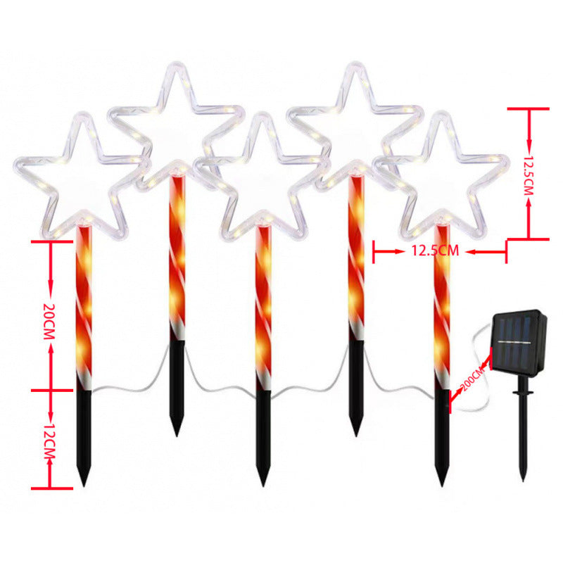 Luminaire de pelouse de Noël acrylique de l'atmosphère LED d'insertion au sol