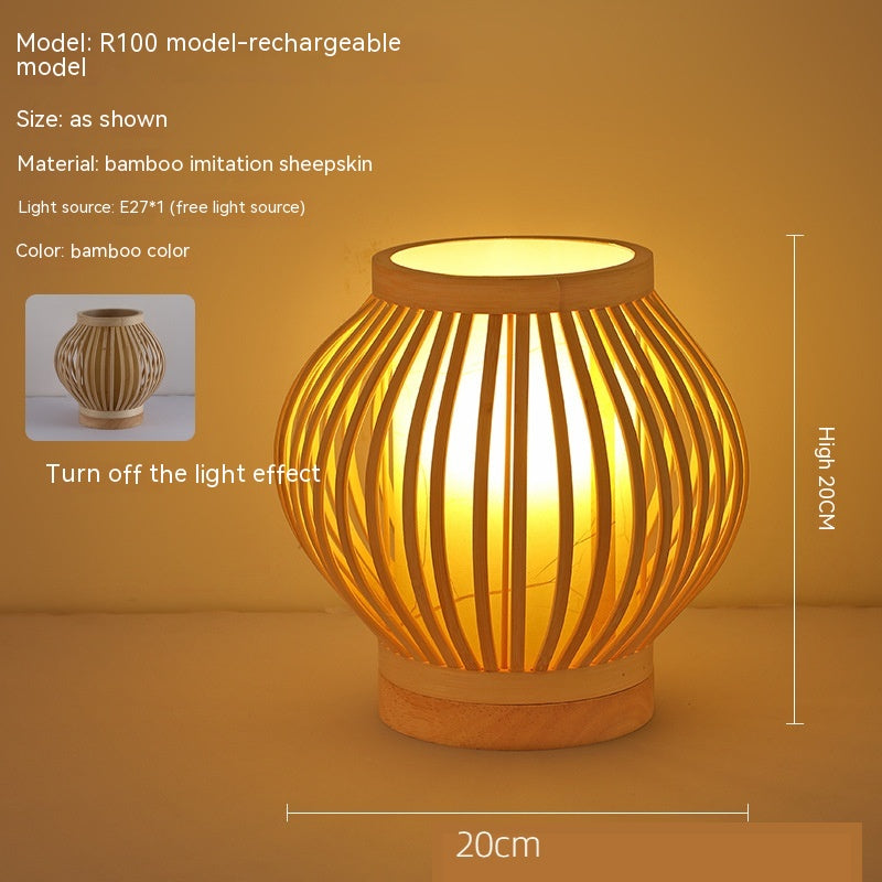 Japon Atmosphère Retro Homestay Bedroom Bedside Lampe