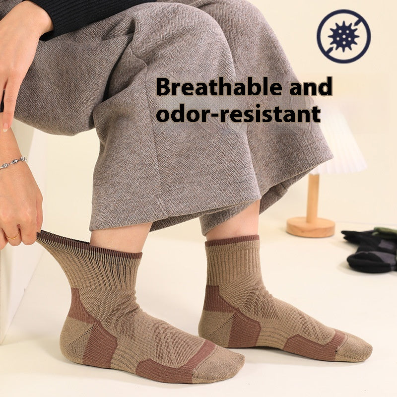 Chaussettes en laine respirantes antidérapantes pour homme résistant à l'usure