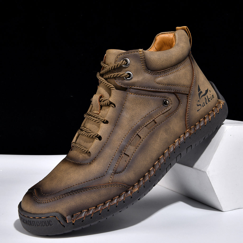 Chaussures décontractées pour hommes cousues à la main
