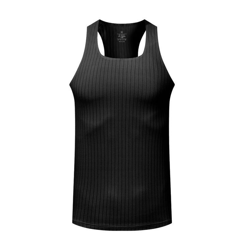 Hommes Solid-colore Athletic Casual Respirant Haut de réservoir à séchage rapide