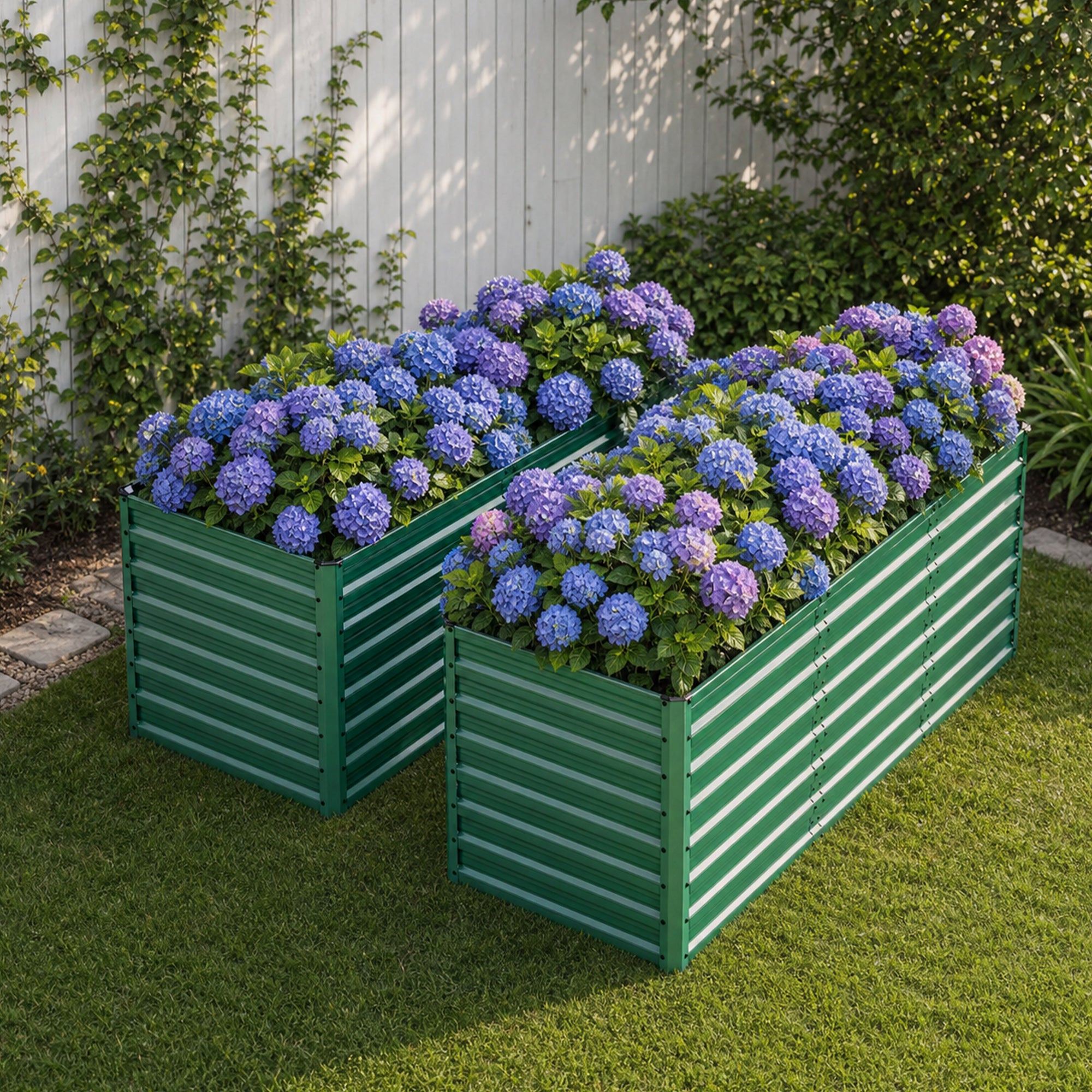 2-Pack 93.7inx31.5inx32.3in Lit de jardin surélevé
