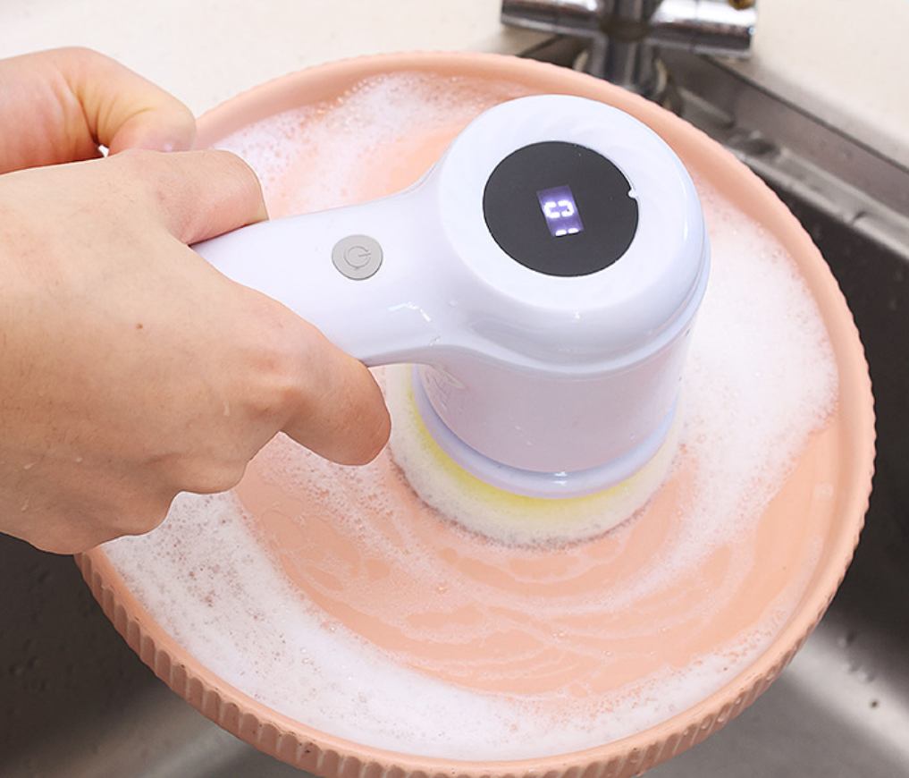 Brosse de lavage pour pot électrique et vaisselle