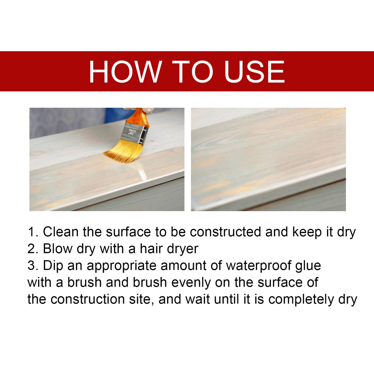Pegamento Imperméable Transparente Para Repair Fugas