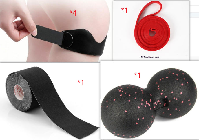 Fitness Basketball Jump Rope et équipement de protection Ensemble de bracelets de Patellar