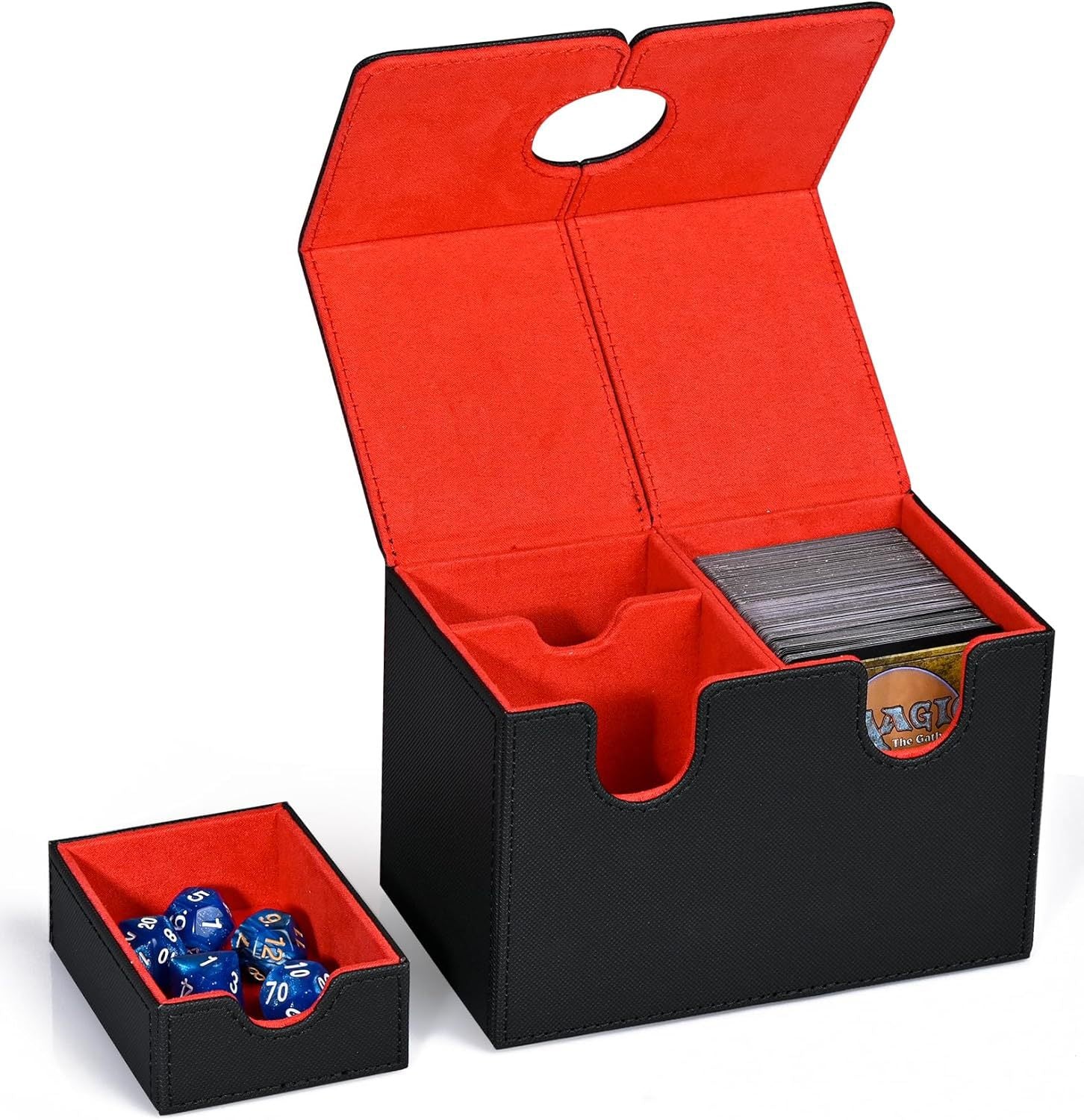 Boîte de rangement avec tiroirs à carte en polyuréthane double couche