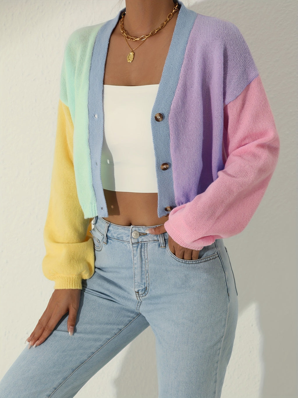 Chandail à dopamine en bloc de couleur