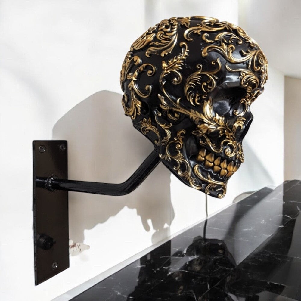 Porte casque de moto Rack Wall Mount Hat Stand Display Rack Skull Rack