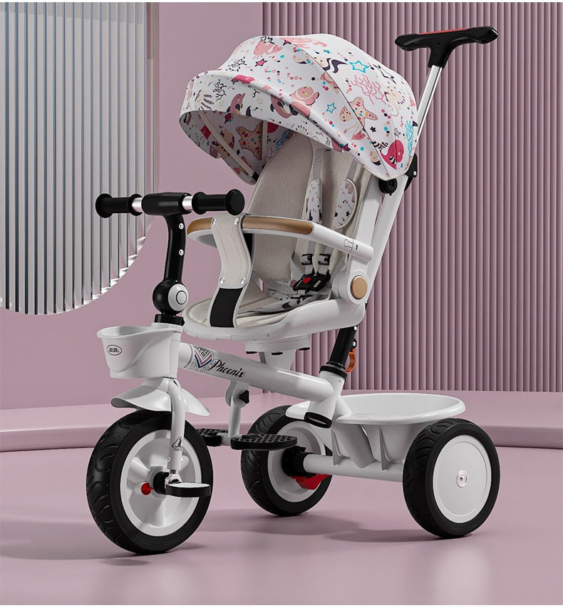 Tricycle Pedal Bébé Voiture Enfants Jouet léger Trolley